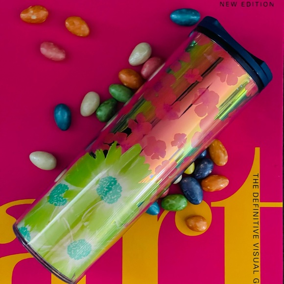NEW SET🥤STARBUCKS Summer 2022 Dichromatic Flowers Cup & Soft Touch Tumbler - Picture 7 of 14